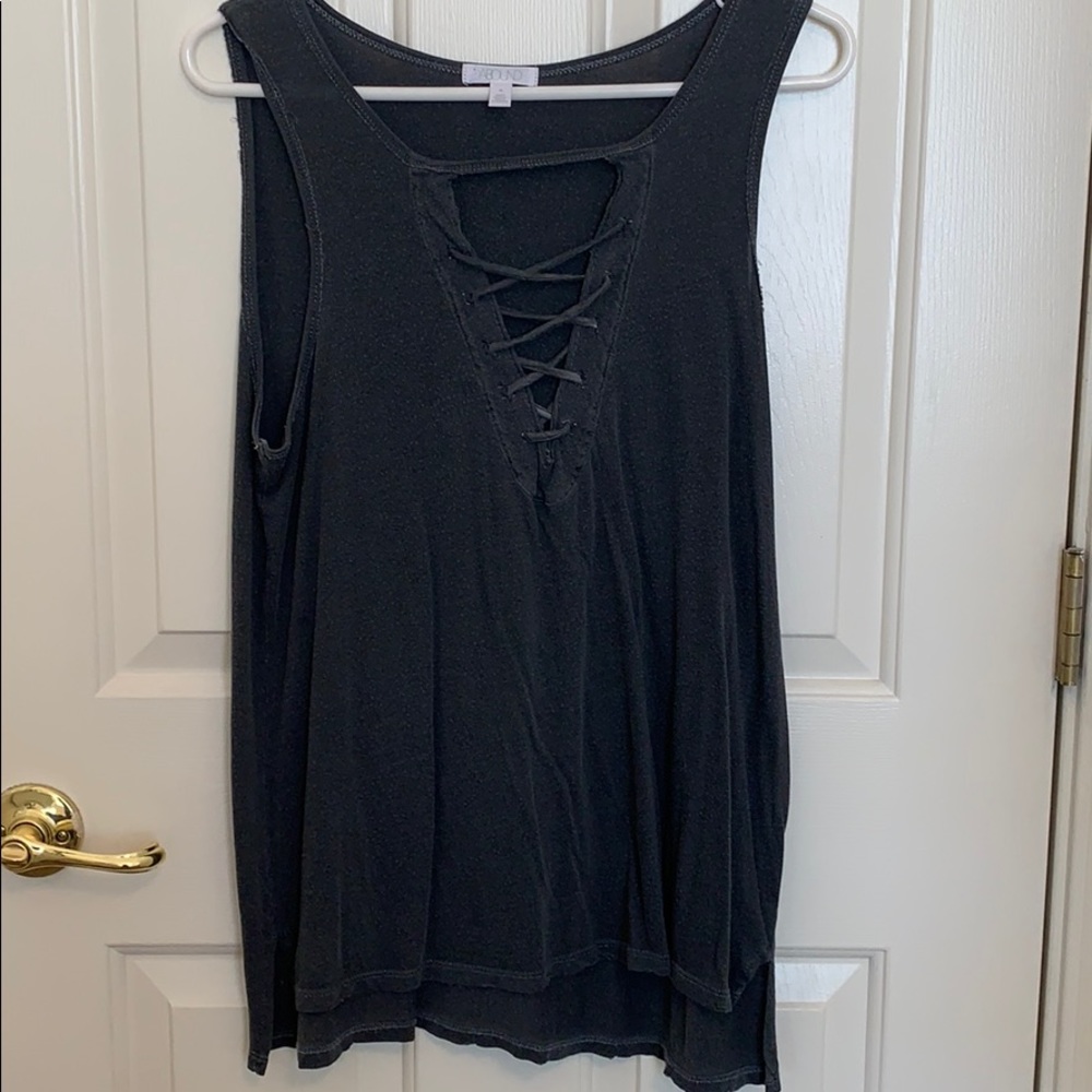 Abound- Lace Up Tank
